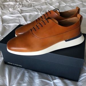 *NEW* Wolf and Shepherd, brown leather casual dress shoes
